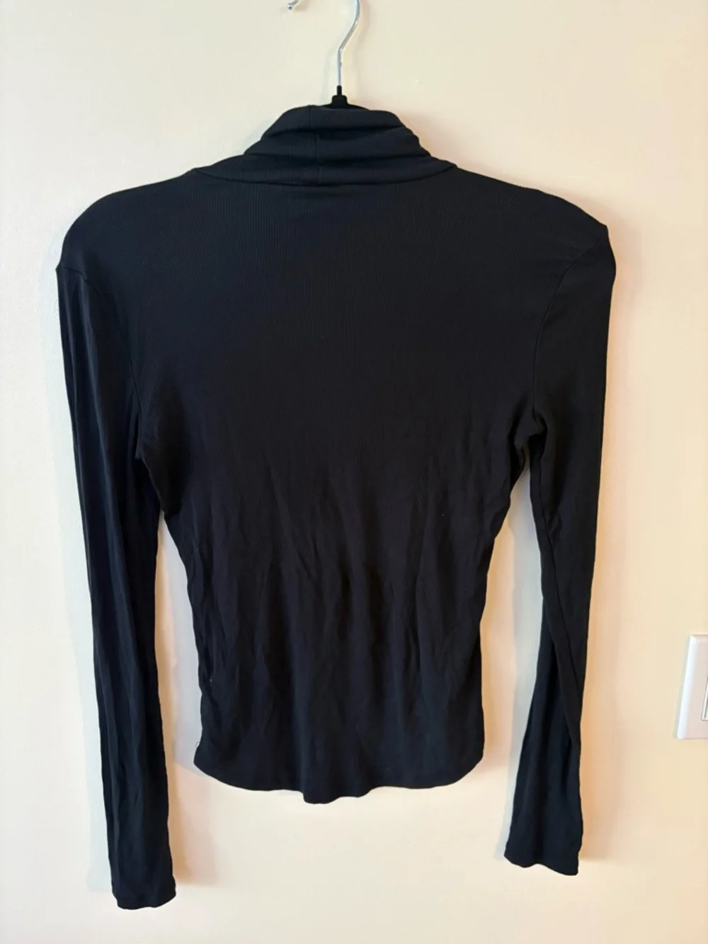 Sunday Best Black Long-Sleeve Turtleneck Top - Picture 2 of 3